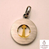 Colgante de oro blanco con esmalte - Imagen 5