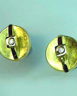 Pendientes de Oro amarillo con brillantes