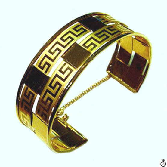 Brazalete de Oro amarillo con grecas