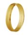 Alianza de oro amarillo 5140308 cóncava de 4 mm