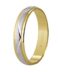 Alianza de oro bicolor 5240138 zig zag de 4 mm