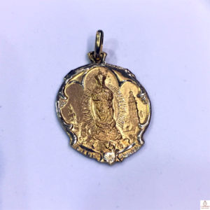 Medalla en Oro de la Purísima de Ontinyent maciza