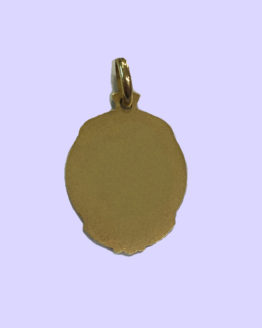 Medalla en Oro de la Purísima de Ontinyent maciza pequeña-b
