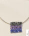 Colgante en Plata de Orfega con mosaico malva