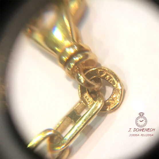 Cadena de Oro bicolor maciza de 60 cm. 7319-1 - Imagen 4