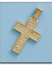 Cruz de oro amarillo con circonitas C-339