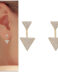 Pendientes Front&Back en oro amarillo P989