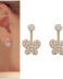 Pendientes Front&Back en oro amarillo P993