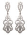 Pendientes en oro blanco con Circonitas P6272