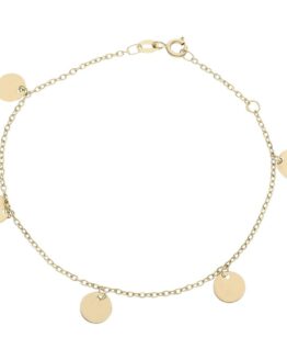 Pulsera en oro amarillo mini charms circulo PU1386