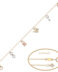 Pulsera en oro tricolor con abalorios PU1041