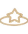 Sortija en oro amarillo estrella S971