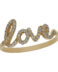 Sortija en oro amarillo love de circonitas S717