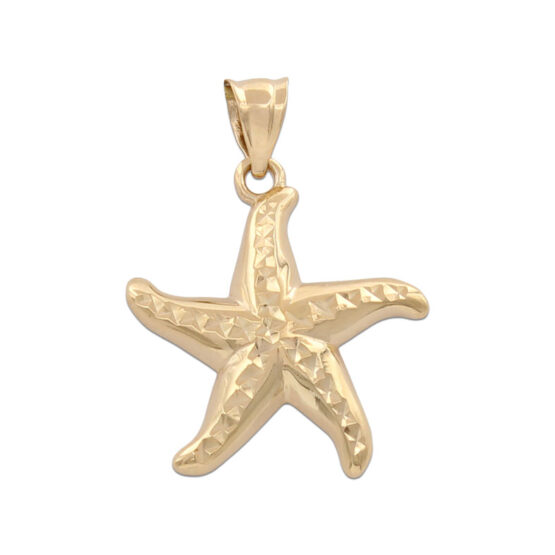 Colgante de oro amarillo estrella de mar G749