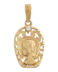 Medalla de oro amarillo Virgen Niña M974