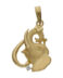 Colgante en oro amarillo cabeza de elefante CB354