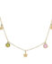Gargantilla en oro amarillo con estrellas y piedras G961