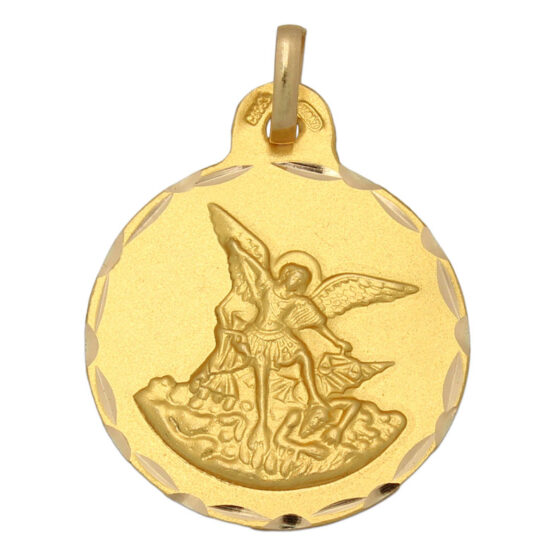 Medalla de oro amarillo San Miguel M498