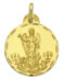 Medalla de oro amarillo de San Rafael M585