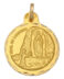 Medalla en oro de Ley de La Virgen de Lourdes M503