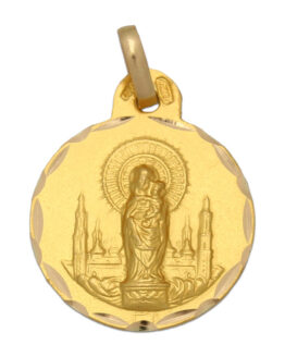 Medalla en oro de Ley de La Virgen del Pilar M251