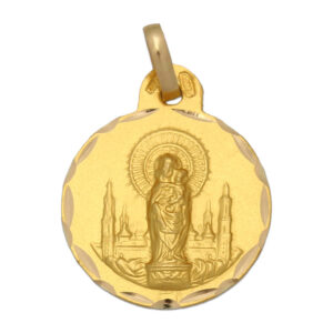 Medalla en oro de Ley de La Virgen del Pilar M251