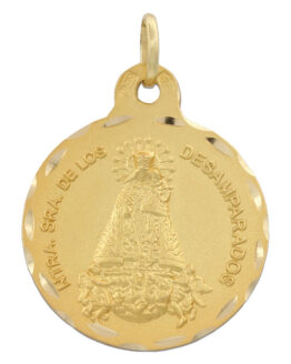 Medalla en oro de ley de La Virgen de los Desamparados M480