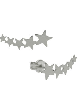 Pendientes en plata de ley trepadores estrellas AG1606