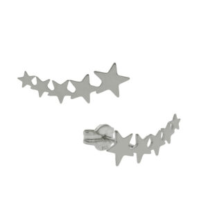 Pendientes en plata de ley trepadores estrellas AG1606