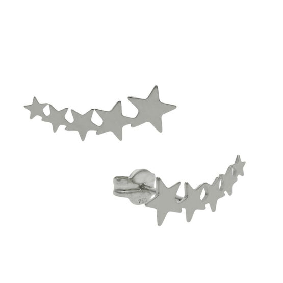 Pendientes en plata de ley trepadores estrellas AG1606