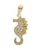 Colgante en oro amarillo caballito de mar G428