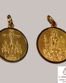 Medalla en oro del Cristo y la Purísima de Ontinyent
