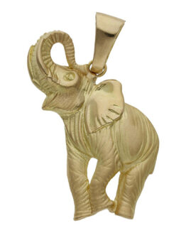 Colgante de oro amarillo elefante CB318