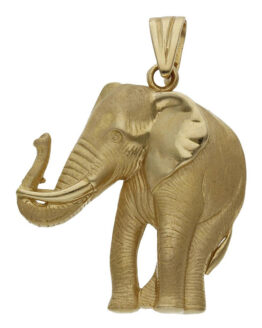 Colgante de oro amarillo elefante CB319