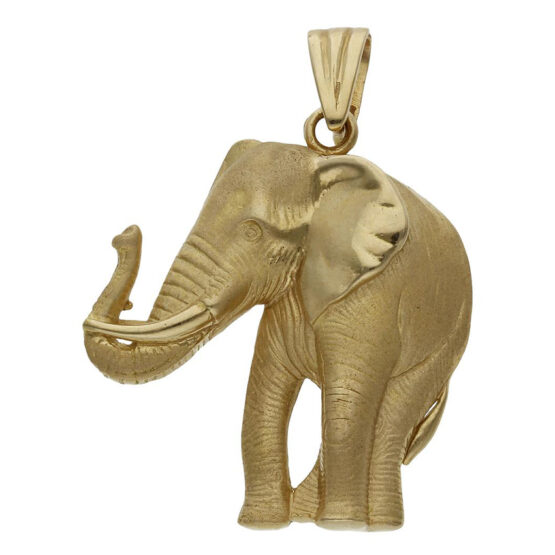 Colgante de oro amarillo elefante CB319