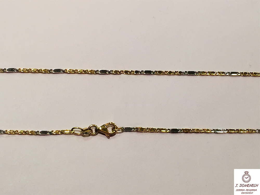 Cadena de Oro bicolor comunión 6224-1 - joyeria.online