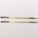 Cadena de Oro bicolor plana de comunión 04-192-50