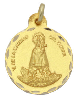 Medalla de oro amarillo V. Caridad del Cobre M542