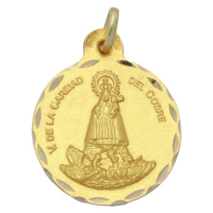 Medalla de oro amarillo V. Caridad del Cobre M542