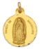 Medalla de oro amarillo Virgen de Guadalupe M508