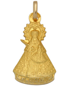 Medalla de oro amarillo Virgen de Guadalupe M509