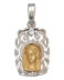 Medalla de oro bicolor Virgen Niña M338