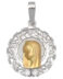 Medalla de oro bicolor Virgen Niña M343