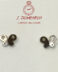 Pendientes de oro blanco mariposa con brillantes
