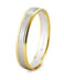 Alianza de oro bicolor 5240496 labrada de 3.6 mm