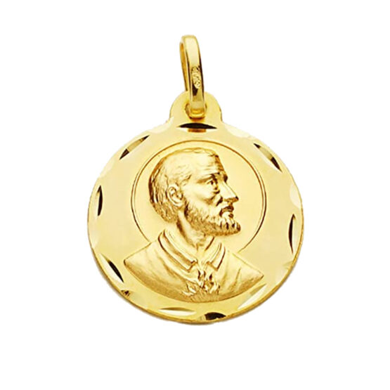 Medalla de oro amarillo de San Fco. Javier 5001-1