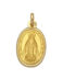 Medalla de oro amarillo de la Virgen Milagrosa 6564-1