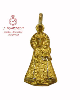 Medalla de oro de la Virgen de los Desamparados en silueta 1063-1