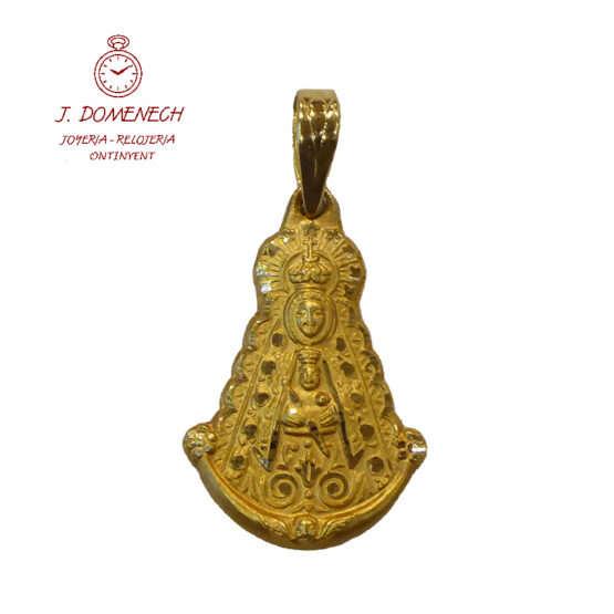 Medalla de oro de la Virgen del Rocío en silueta 4212-2