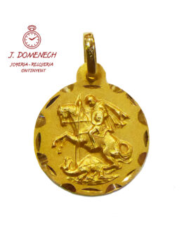 Medalla en oro de ley de San Jorge 5497-1